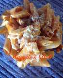 Macarrones con panceta ahumada