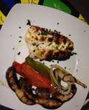 Mero a la plancha con verduras calientes