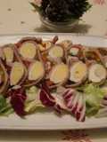 Matambre arrollado con nueces y arándanos