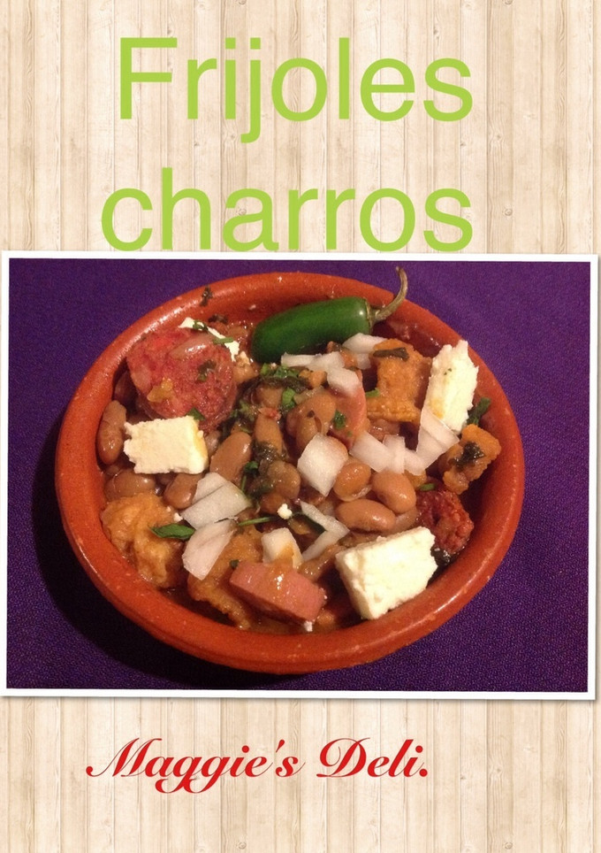 Una foto de Frijoles charros receta mexicana