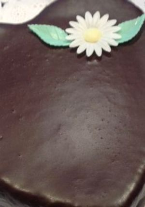 Una foto de Tarta corazón San Valentín con ganache de chocolate