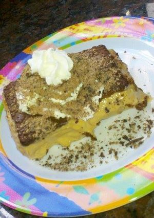 Una foto de Tarta helada de dulce de leche