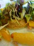 Ensalada de txangurro con fruta