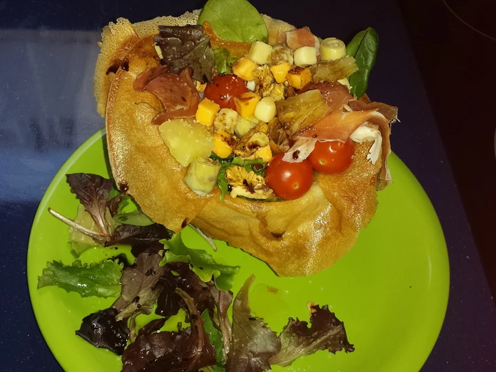 Cómo Hacer Ensalada en una tulipa  que Muy delicioso