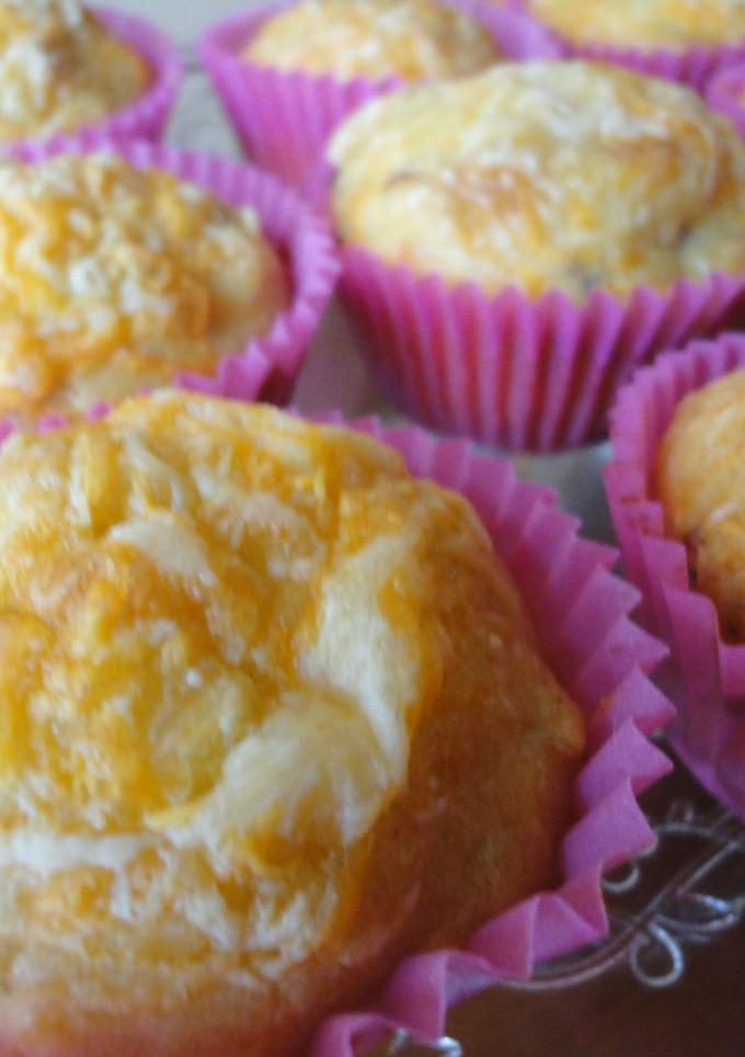 Una foto de Muffins de jamón ibérico y cebolla