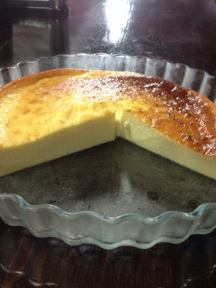 Una foto de Tarta de queso casera al horno