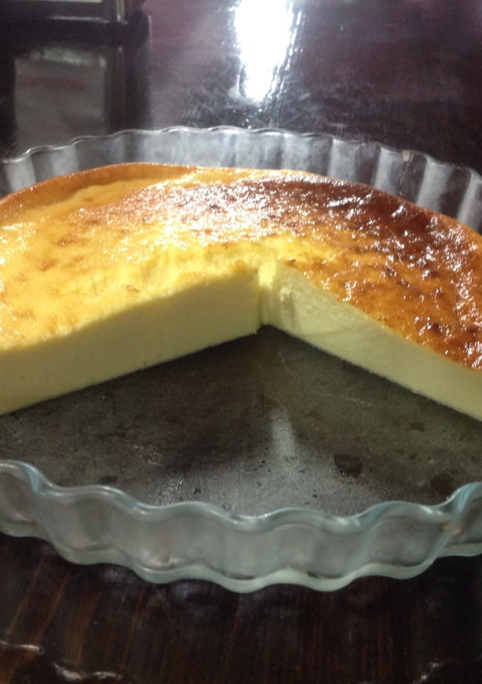 Una foto de Tarta de queso casera al horno