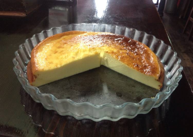 Tarta de queso casera al horno