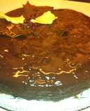 Tarta de chocolate navideña