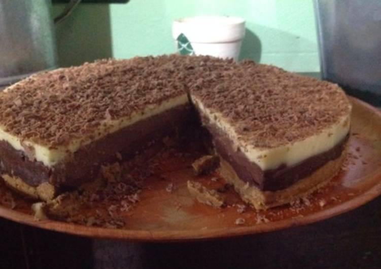 Tarta de tres chocolates en thermomix fácil