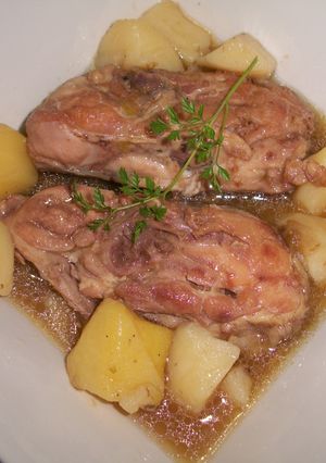 Una foto de Pollo con trufa