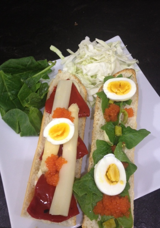 Una foto de Bocadillo vegetal siberita