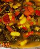 Potaje de acelgas y alubias con jamón