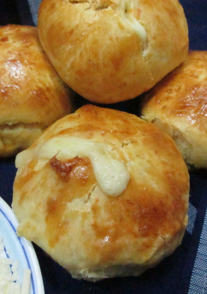 Una foto de Brioches rellenos de queso