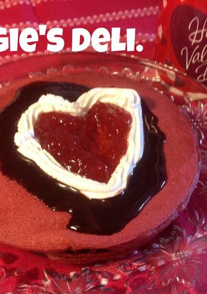 Una foto de Red Velvet hot cakes