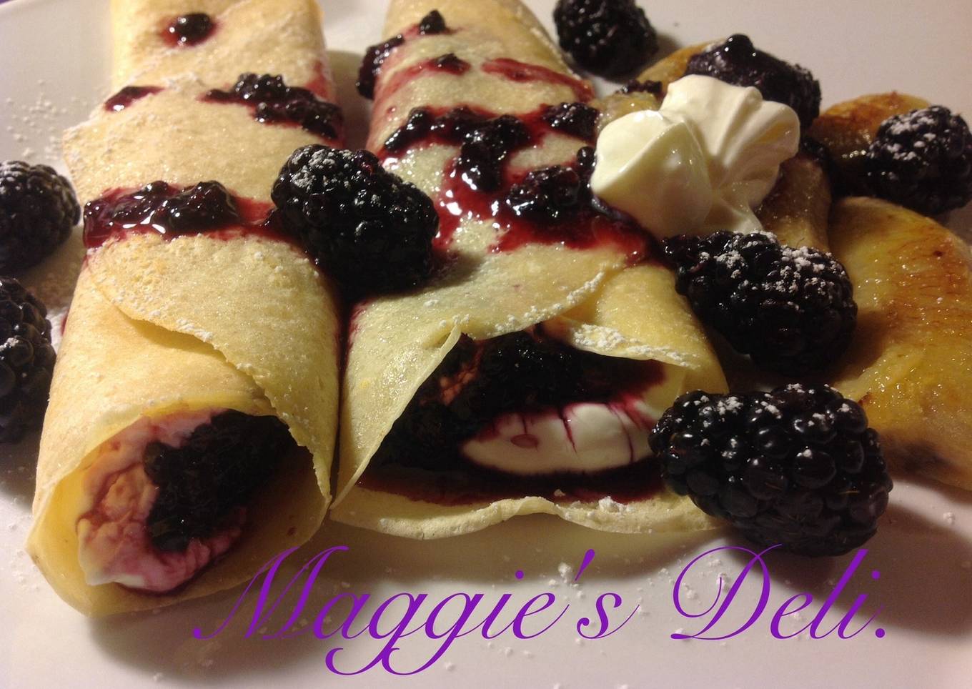 Crepes con moras<br />