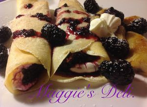 Una foto de Crepes con moras