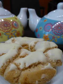 Una foto de Rosquillas de San Blas con chocolate blanco