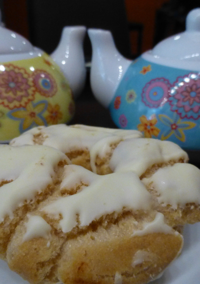 Una foto de Rosquillas de San Blas con chocolate blanco