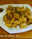 Pechuga de pollo al café