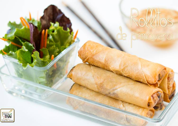 Rollitos de primavera estilo Thai