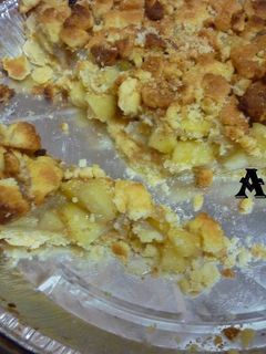 Una foto de Tarta de manzana granulada casera