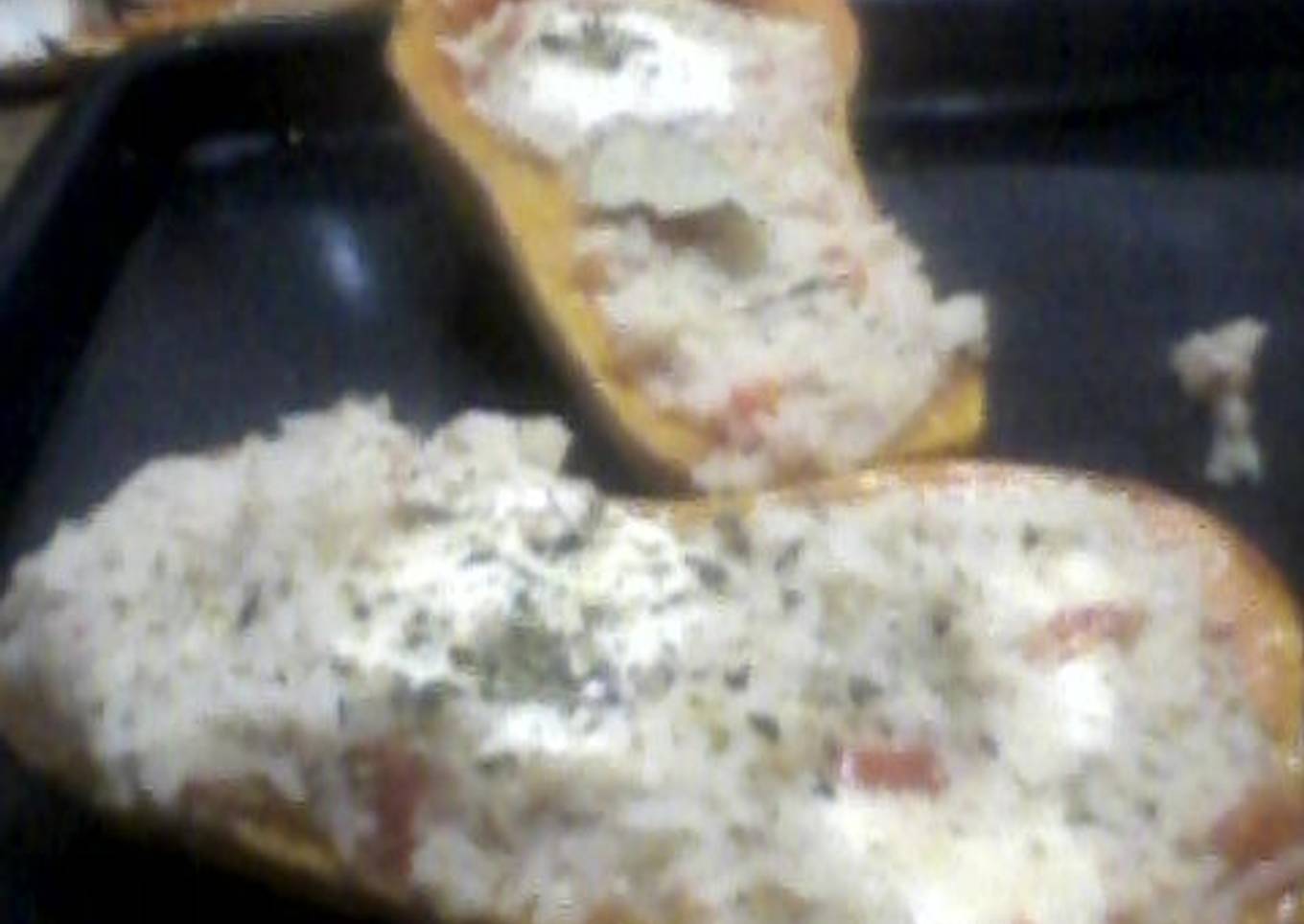 Calabazas rellenas con arroz.