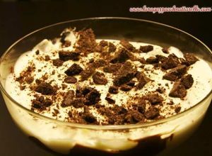 Foto principal de Copa de crema de mascarpone con Nutella y chocolate al peperoncino