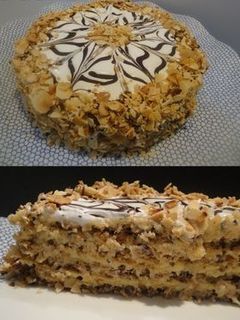 Una foto de Esterhazyschnitten o Tarta Esterhazy