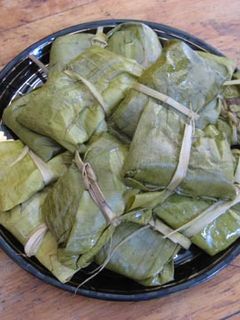 A picture of Oaxacan Tamales.
