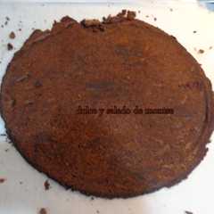 Una foto de Bizcocho sin harina de chocolate