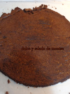 Una foto de Bizcocho sin harina de chocolate