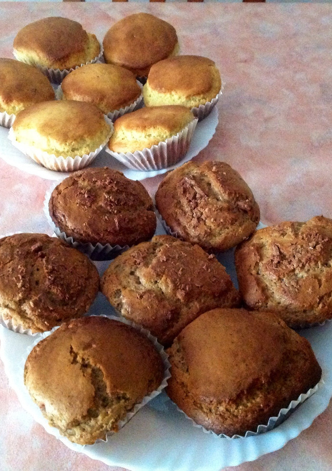 Una foto de Magdalenas caseras con leche condensanda