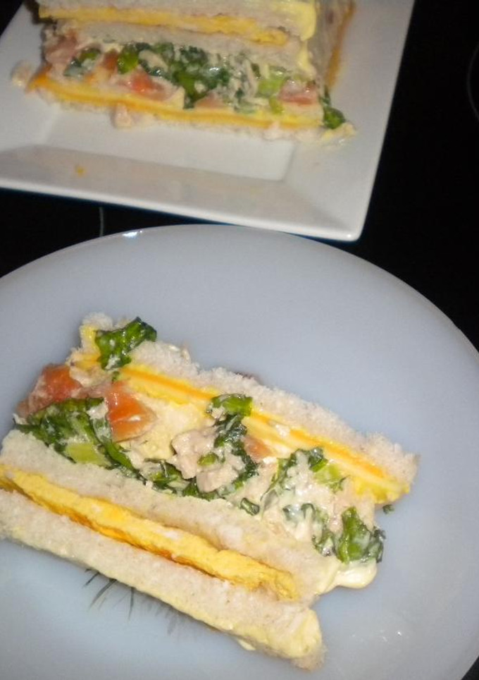 Una foto de Pastel vegetal frío