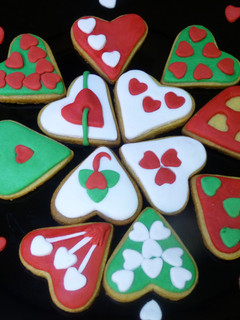 Una foto de Galletas de mantequilla decoradas para San Valentín