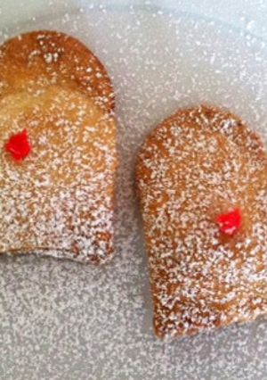 Una foto de Corazones rellenos de chocolate