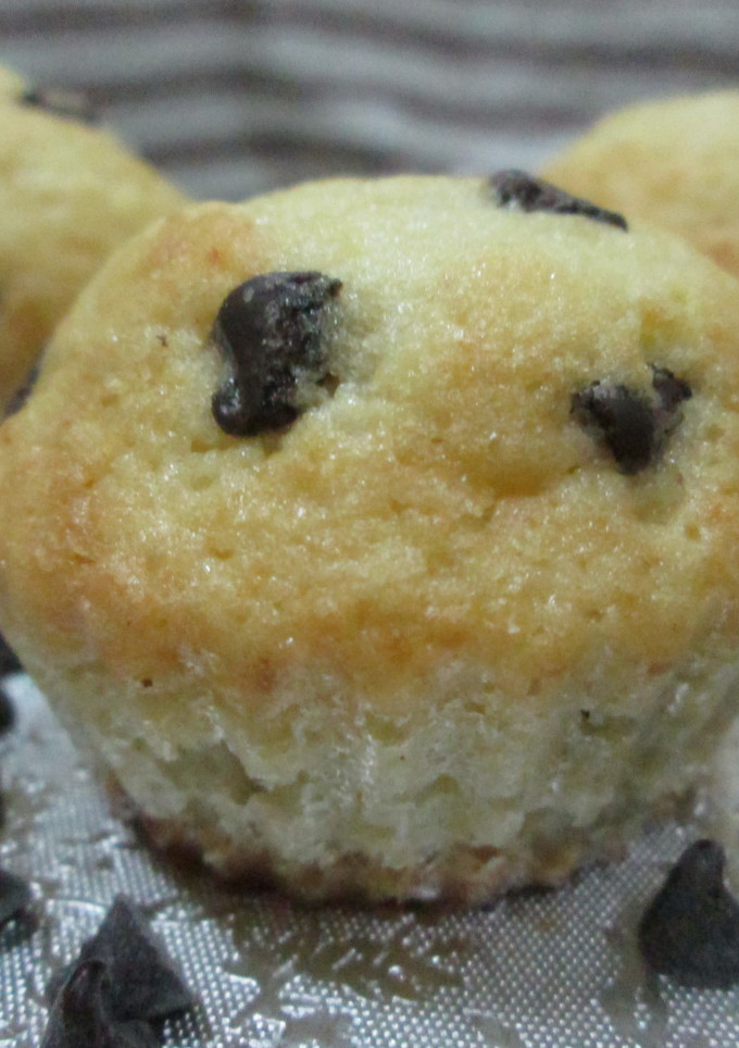 Una foto de Muffin con perlitas de chocolate negro