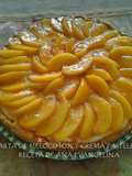 Tarta de Melocotón y Crema Pastelera