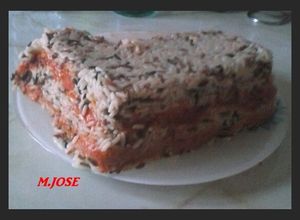 Una foto de Pastel tres arroces