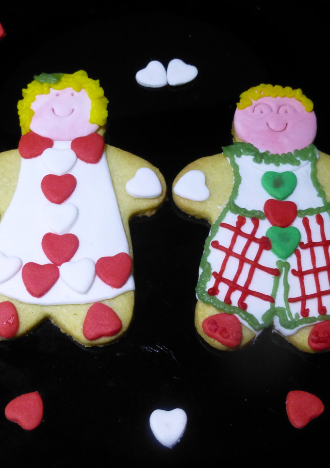 Una foto de Galletas de mantequilla San Valentín - Pareja de enamorados