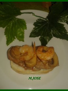 Una foto de Montadito de solomillo