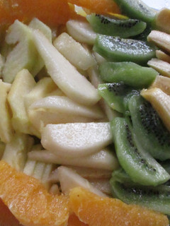 Una foto de Ensalada de frutas en gajos