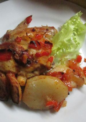 Una foto de Alitas de pollo al chimichurri picante