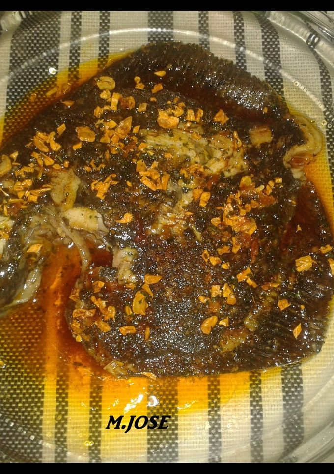 Una foto de Rodaballo con pimentón