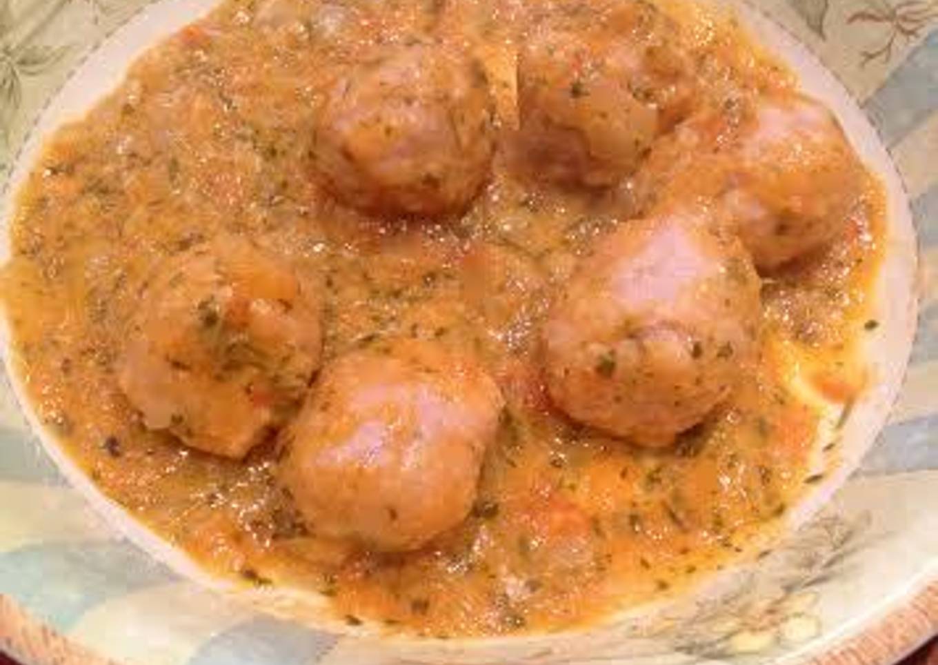 Albóndigas de pollo sabrosas