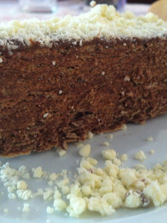 Una foto de Tarta de obleas y nutella