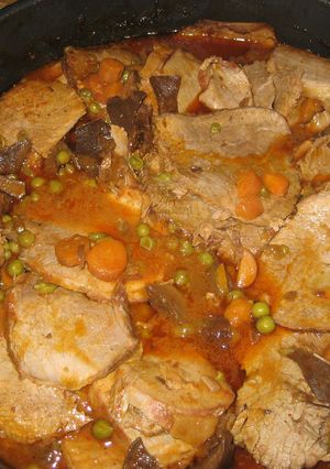 Una foto de Redondo de ternera guisado
