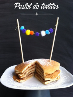Una foto de Pastel de tortitas