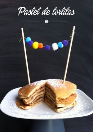 Una foto de Pastel de tortitas