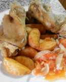 Manitas de cerdo en fritada